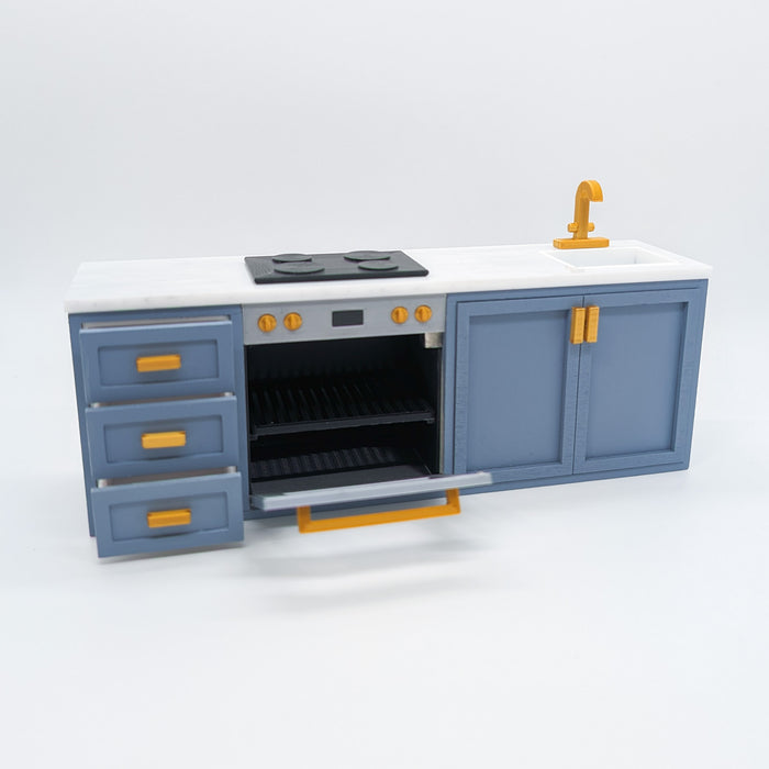 Dollhouse Miniature Minterior Kitchen 2.0 | Marble Countertop