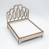 Dollhouse Miniature Sunningdale Bed (Single + Double) | DIY Kit