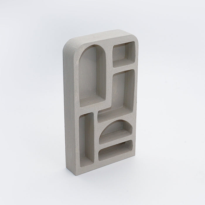 Dollhouse Miniature Hampstead Bookshelf | White + Grey