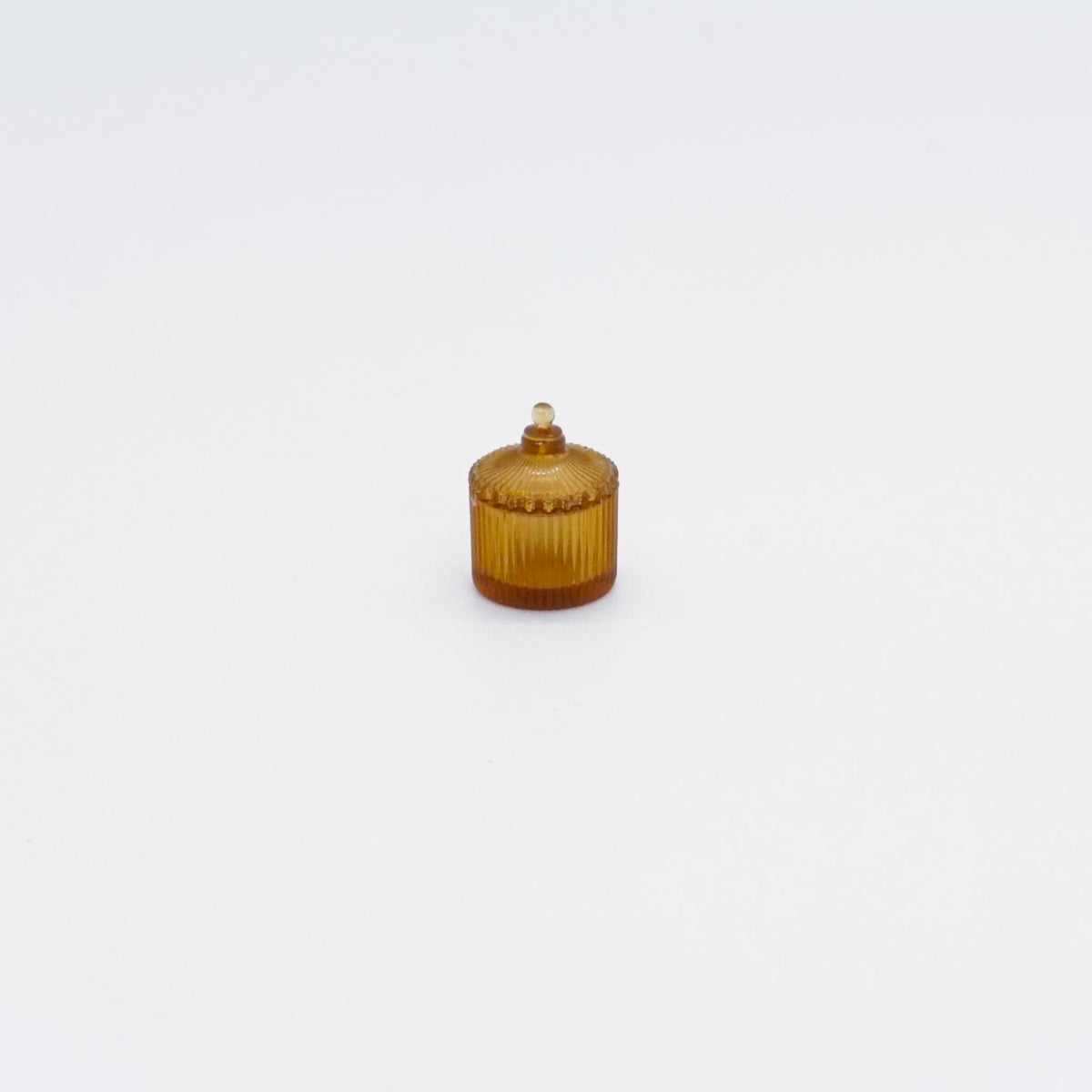 Dollhouse Miniature Ridged Trinket Jar