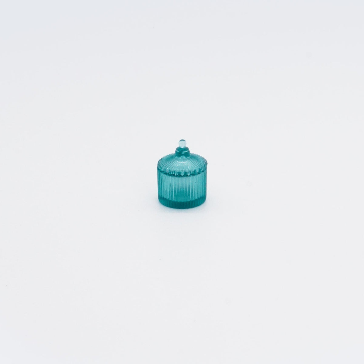 Dollhouse Miniature Ridged Trinket Jar